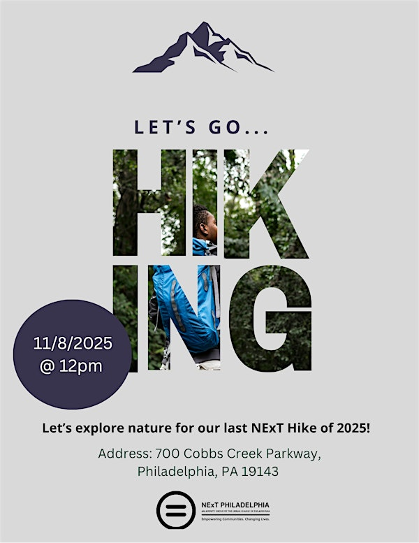 NExT Hike @ Cobbs Creek Hiking Trail | 700 Cobbs Creek Pkwy