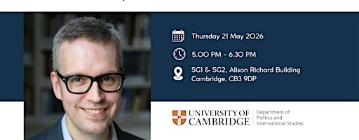 Seeing Things Politically - An Inaugural Lecture | Alison Richard Building