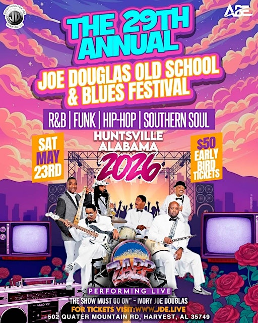 29th Annual  Joe Douglas Old School & Blues Festival | Huntsville Dragway