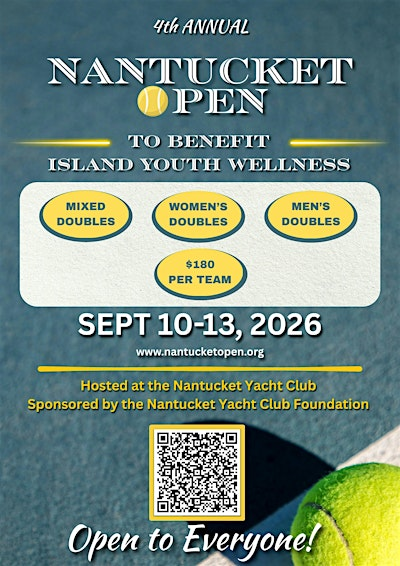 The Nantucket Open - Donations benefit the Whaler tennis programs | The Nantucket Yacht Club