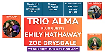 TRIO ALMA PLUS GUESTS - Thursday, 27 August - St. John's Church Gourock | St John's Church