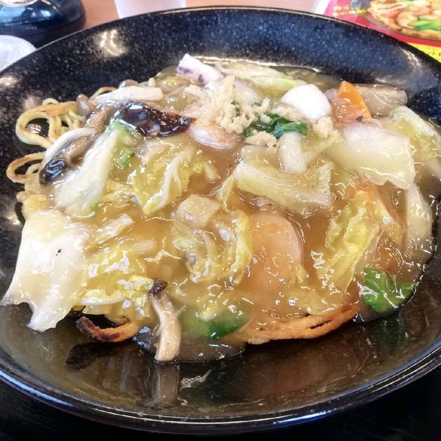 [福岡市]海鮮あんかけ焼きそばが😆クセになる✨「餃子の王将」
