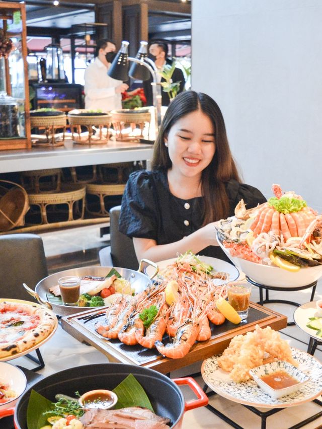 รีวิว บุฟเฟ่ต์ Seafood & BBQ Dinner