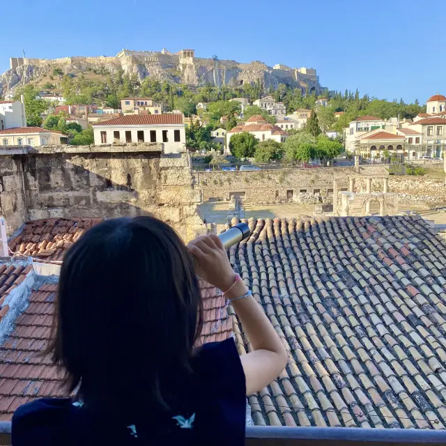 Acropolis view- bonus Hadrian’s library