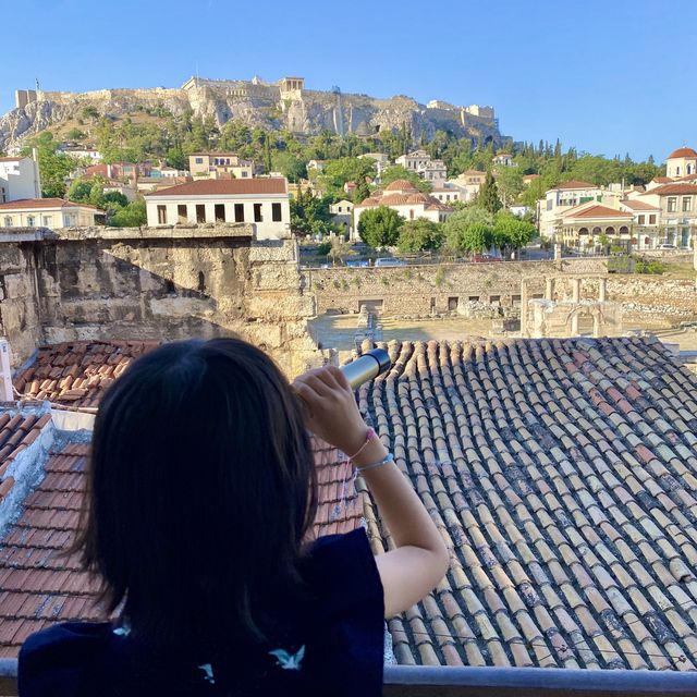 Acropolis view- bonus Hadrian’s library