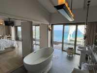 Private pool villa with stunning beach view