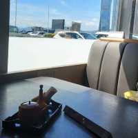 定食配烏東麵豉湯及海膽燉蛋