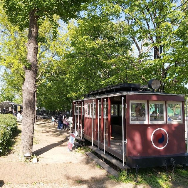 Historic station and park