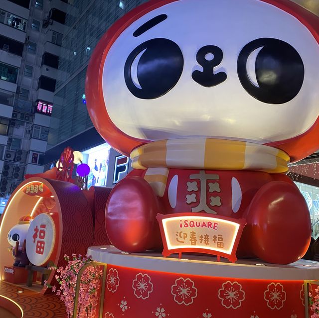 尖沙咀Isquare招財兔迎春擺設