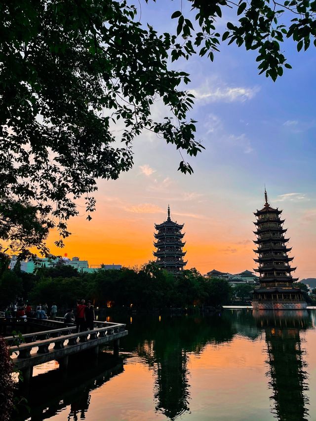 Sun and Moon Pagodas, Guilin🌿🌱