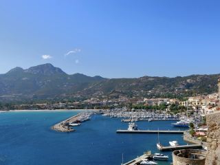 Calvi, a small town on the French island of Corsica