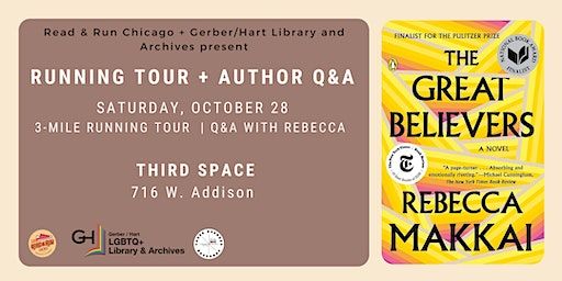 Running Tour + In-Person Q&A with Author Rebecca Makkai | Third Space Chicago, West Addison Street, Chicago, IL, USA