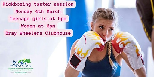 Women in Sport Kickboxing taster session for women 6pm | Bray Wheelers Clubhouse