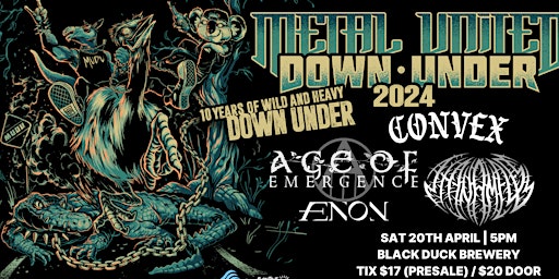 Metal United Down Under 2024 Port Macquarie | Black Duck Brewery