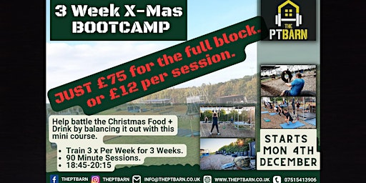 3 Week Christmas Bootcamp | The P.T Barn