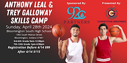 Anthony Leal & Trey Galloway Basketball Skills Camp (Bloomington, IN) | Bloomington High School South