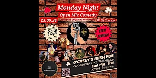 O'Casey's Comedy Night | O'Casey's Irish Pub & Restaurant, Noordeinde, The Hague, Netherlands