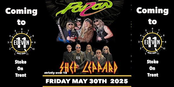 Poizon PLUS Shef Leppard live at Eleven Stoke | Eleven