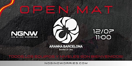 NGNW OPEN MAT | Aranha Barcelona - Brazilian jiu jitsu - self defense