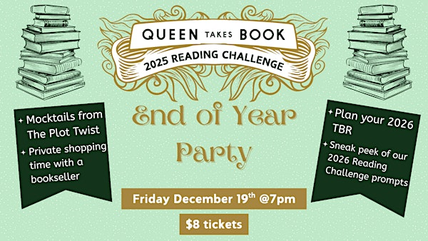 2025 Reading Challenge End of Year Party | Queen Takes Book