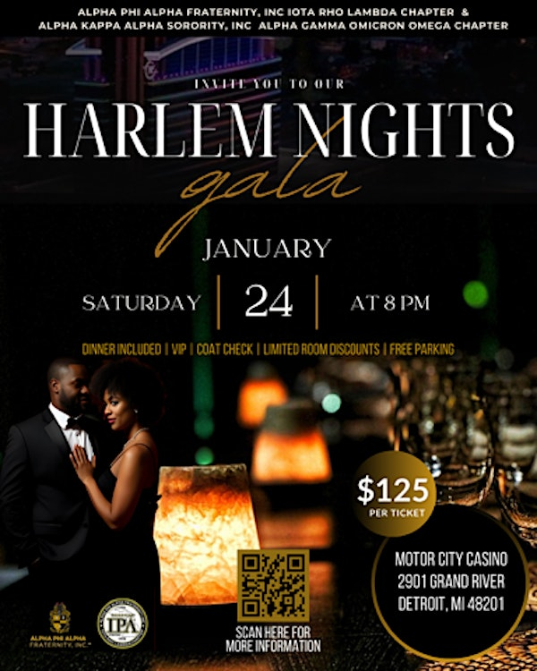The Harlem Nights Gala | MotorCity Casino Hotel
