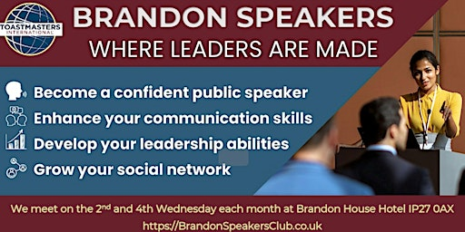 Brandon Speakers Toastmasters | Brandon House Hotel