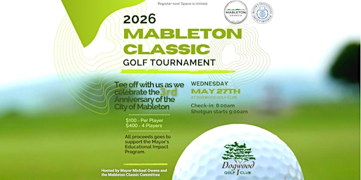 3rd Annual Mableton Classic Golf Tournament | Dogwood Golf Club