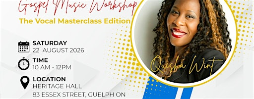 Music Speaks! Gospel Music Workshop Vol 5 | Guelph Black Heritage Society