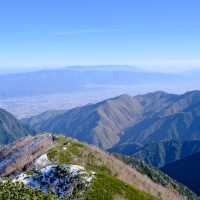 燕山荘からみた北アルプスの山々