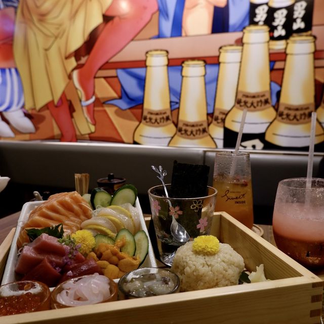 樓上和式居酒屋之DIY壽司刺身及冰熊茶有創意 