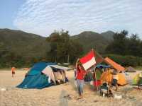 One night camping at Ham Tin
