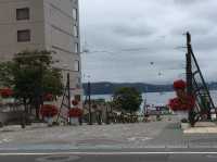 Strolling along Lake Toya 