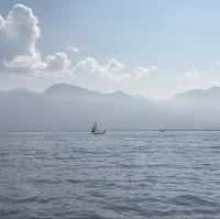 Inle lake and a floating village 