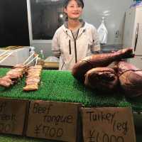 night market แถวถนน Kawaguchiko