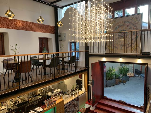 Cafe with Photo Gallery in Old Chinese Mansion
