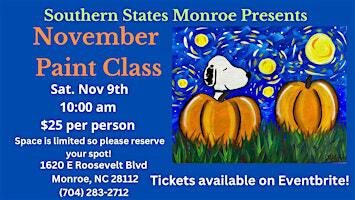November Paint Class at Southern States Monroe | Southern States - Monroe