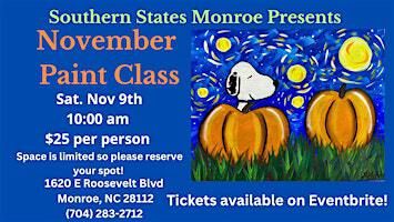 November Paint Class at Southern States Monroe | Southern States - Monroe