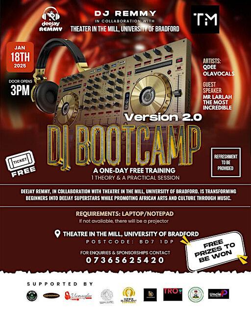 DJ BOOTCAMP 2.0 | Theatre in the Mill