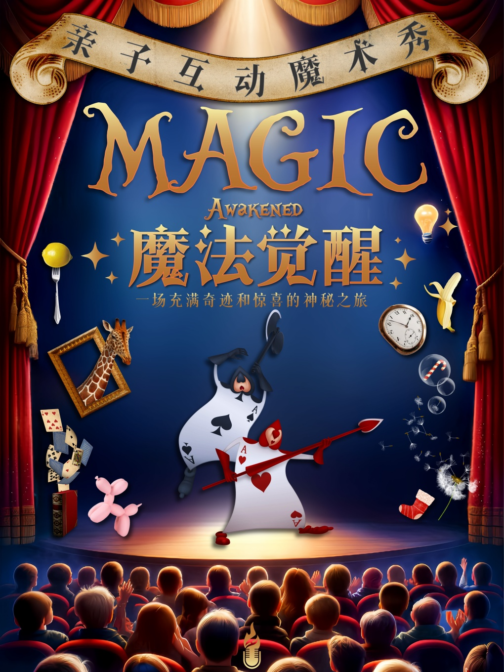 親子互動魔術秀《魔法覺醒》|兒童親子 | 火柴梗喜劇中心(脱口秀·即興·魔術)