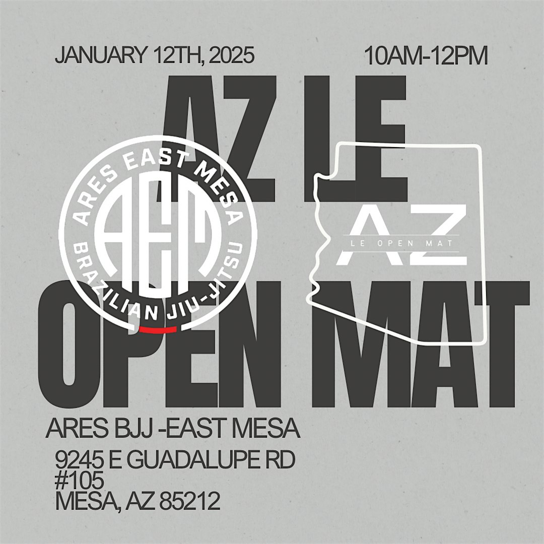 1/12 AZ Law Enforcement Open Mat | Ares East Mesa BJJ Academy