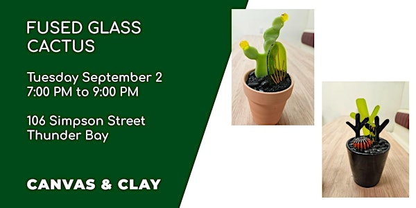 Fused Glass Cactus | 106 Simpson St
