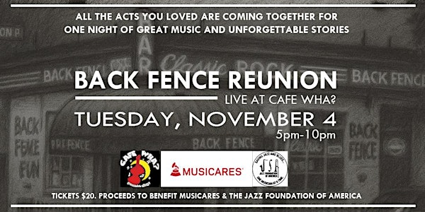 Back Fence Reunion | Cafe Wha?