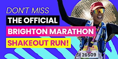 The Official Brighton Marathon Shake-Out Run | SHELTER HALL