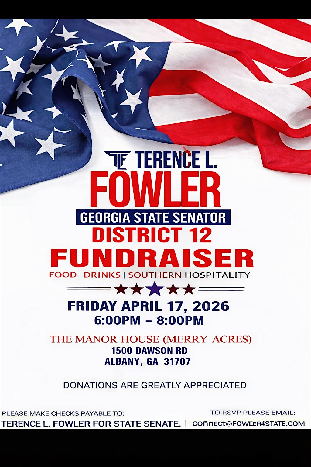 Fowler4State Meet & Greet | The Pub at Merry Acres (Manor House)