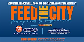 Feed The City Rockwall: Making Meals for People In Need | Cotton Patch Cafe