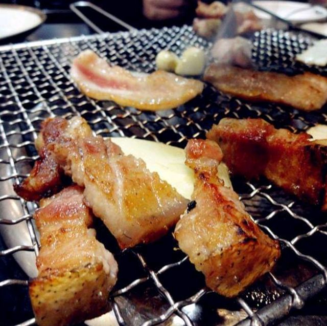 Bbq Black Pork Street in Jeju Island