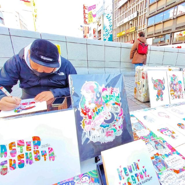 【大阪 ゑびす橋】POPな似顔絵でハッピーに✨✨✨