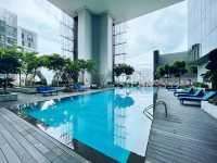 Club infinity pool at Oasia Hotel Downtown