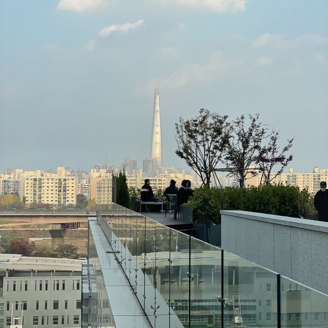 잠실롯데타워뷰! 주차가능카페 앙떼띠