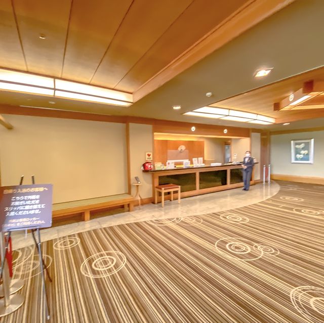 十勝川温泉第一ホテルのフロントの様子